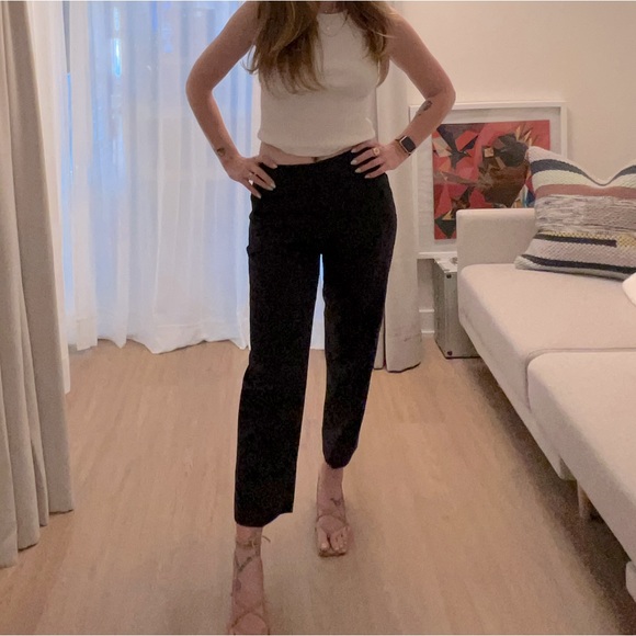 JCrew Super 120 Black Wool Suiting Pant Straight Leg, Mid Rise - Picture 1 of 10